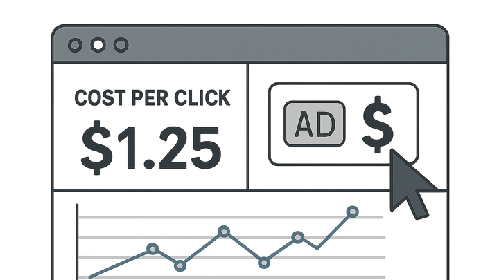 Illustration of Cost per click (cpc)