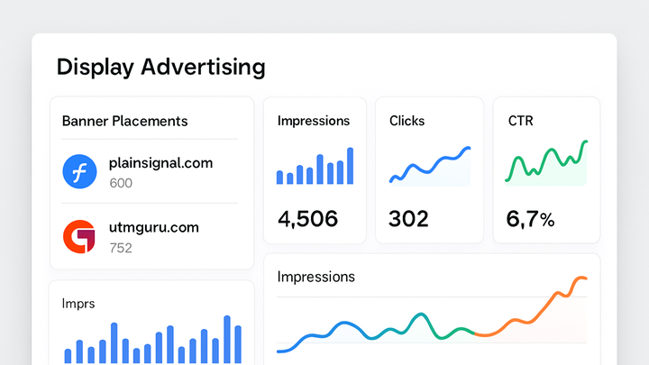 Illustration of Display advertising